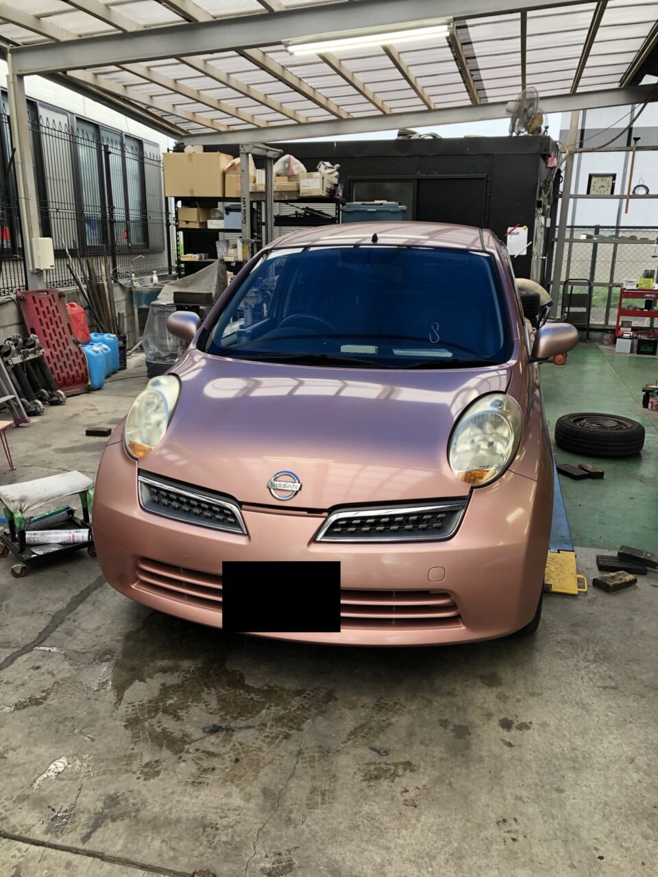 日産 マーチ ベルト交換 | さくら車検‐ブログ＆整備レポート