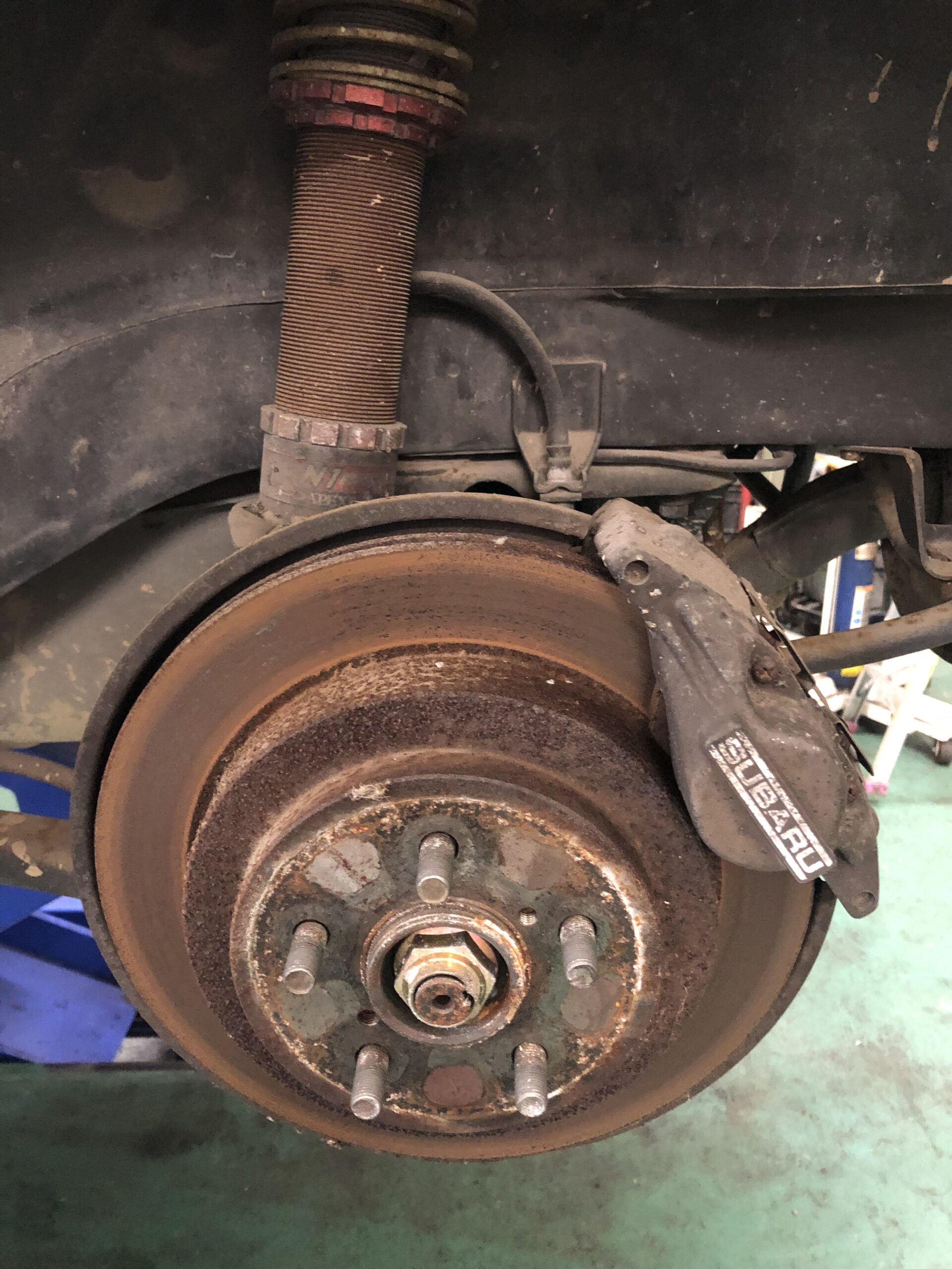 スバル インプレッサ ブレーキキャリパー交換 さくら車検‐ブログ＆整備レポート