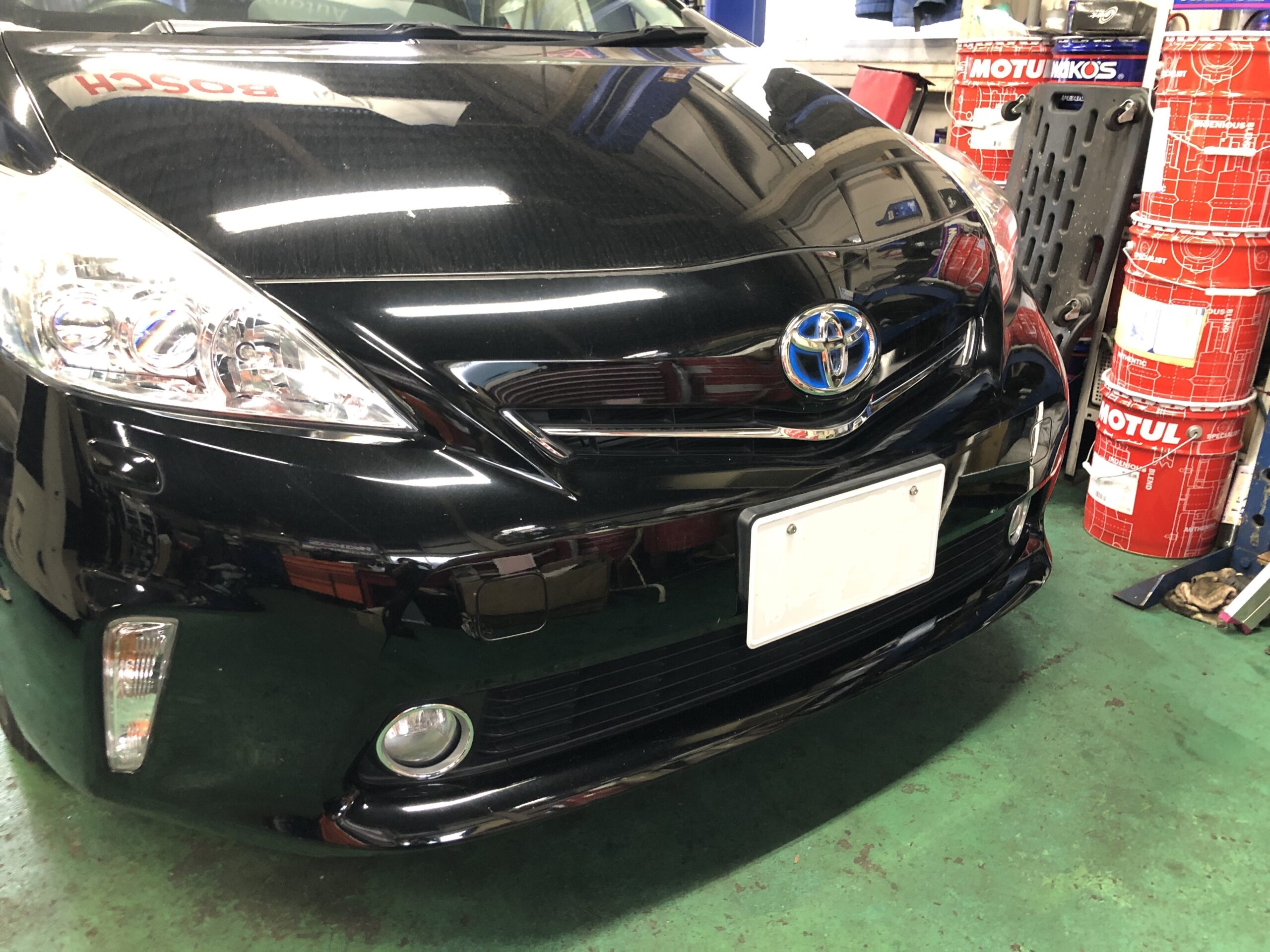 トヨタ プリウス フロントバンパー交換 | さくら車検‐ブログ＆整備レポート