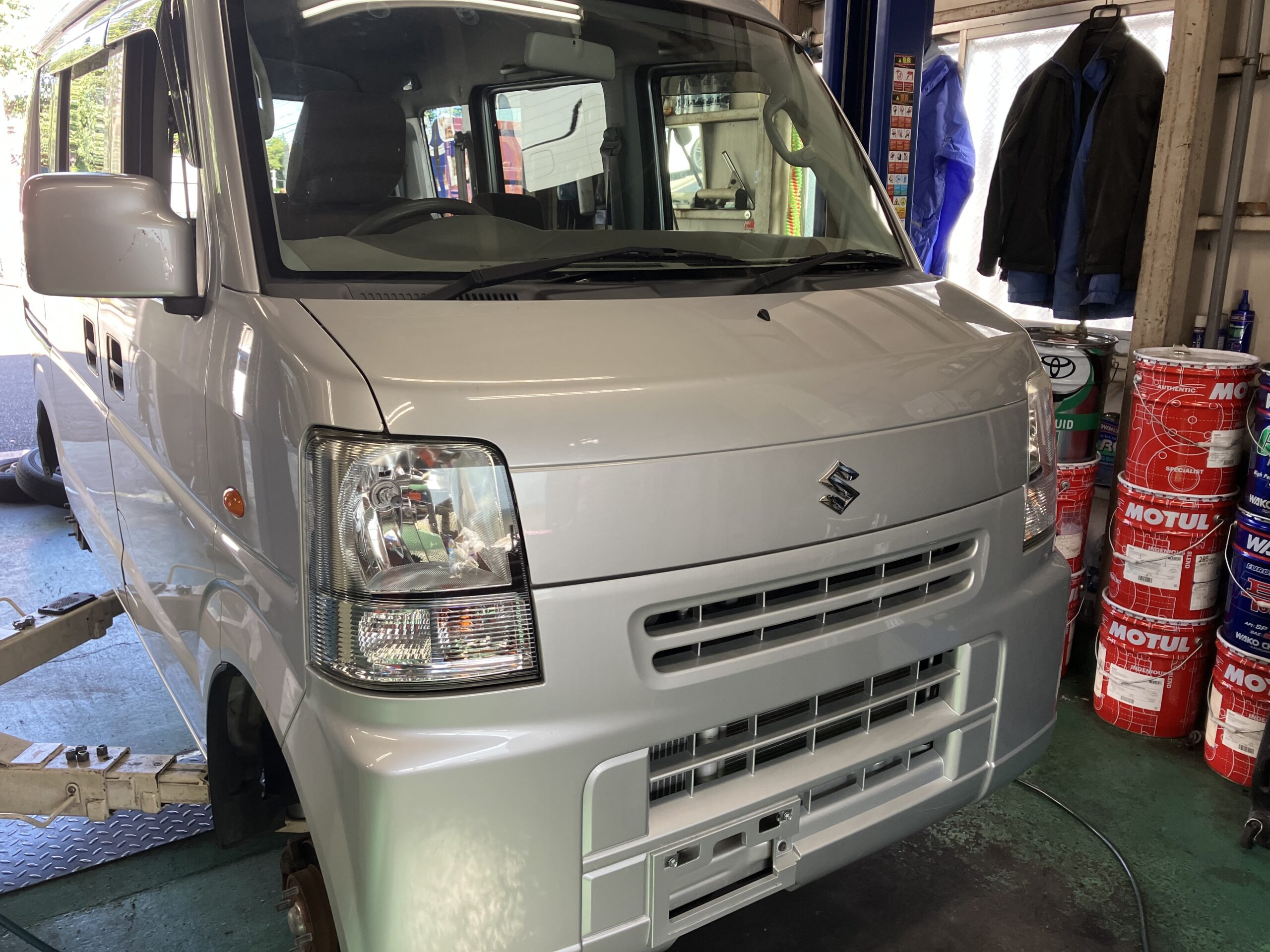 スズキ　エブリィ　　車検切れ スズキ エブリィ ドアミラー交換 | さくら車検‐ブログ＆整備レポート