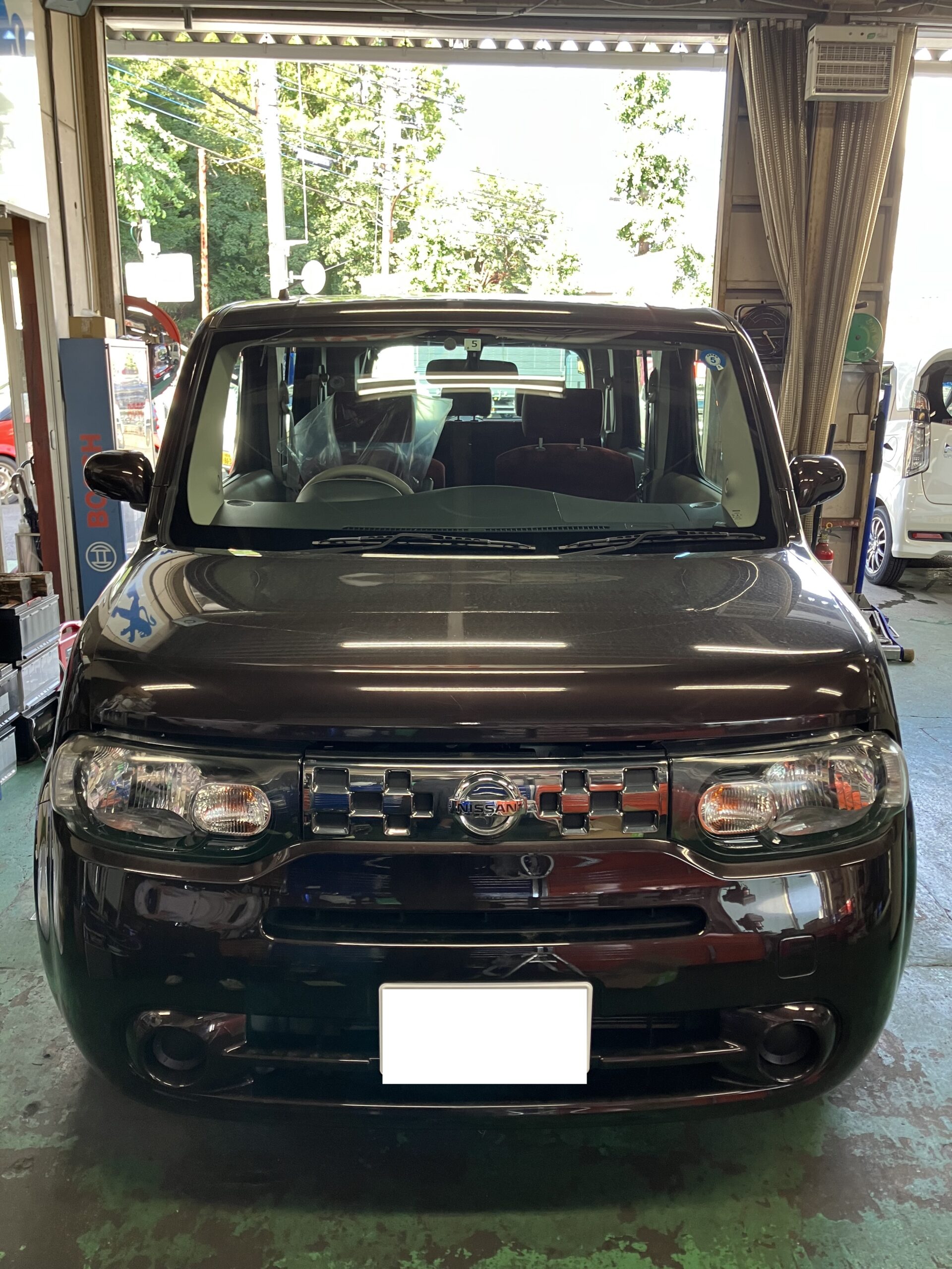 日産キューブ 車検整備 NO1 | さくら車検‐ブログ＆整備レポート