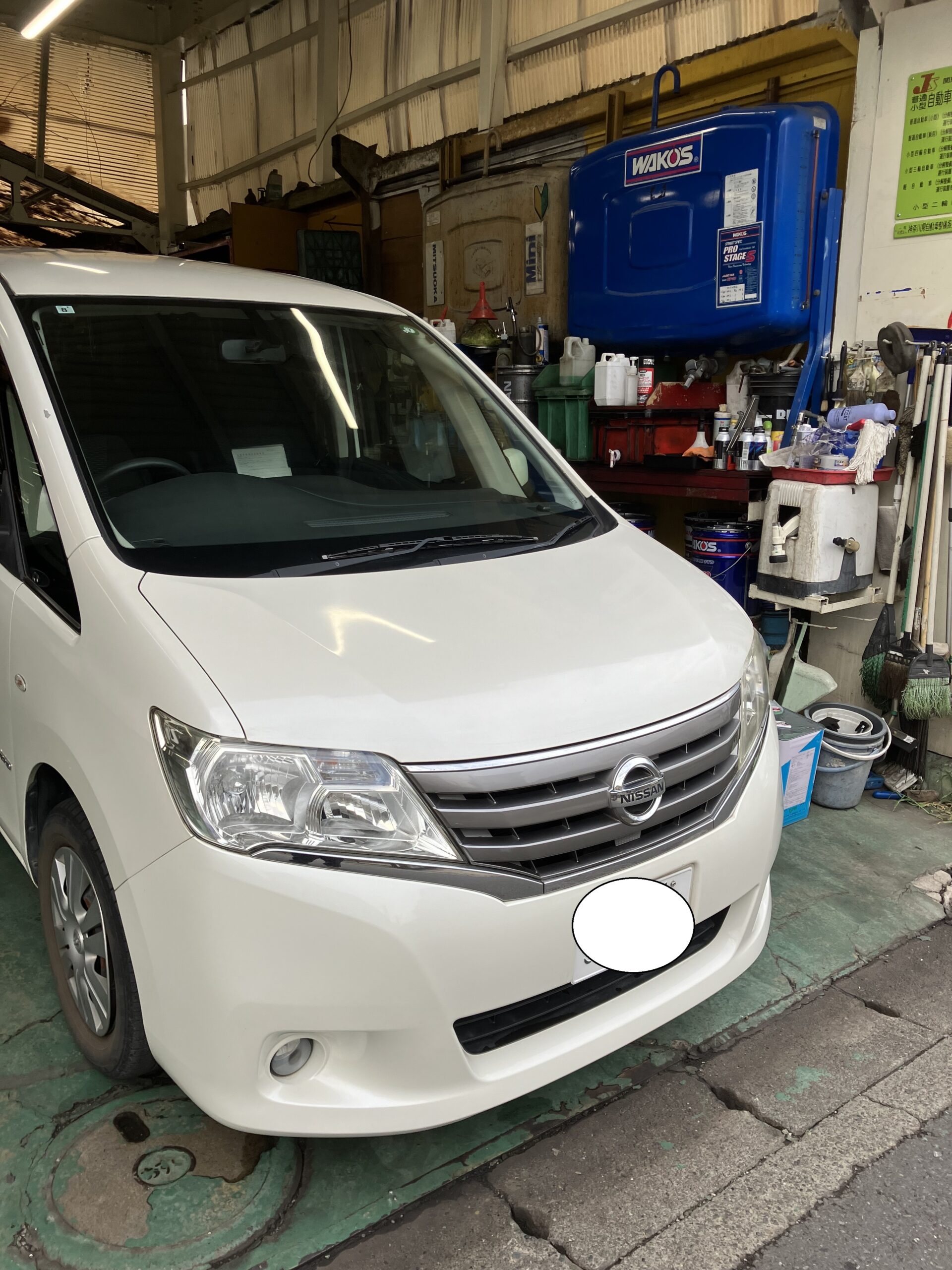 日産セレナ車検整備 | さくら車検‐ブログ＆整備レポート